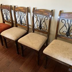Chairs for dining (set of 4), $30 Cash obo.