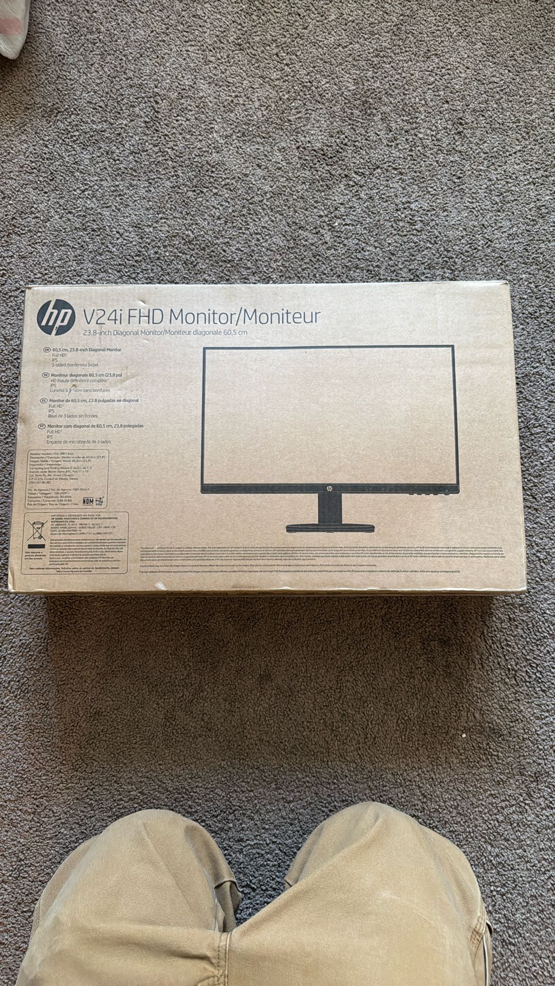 HP V24i G5 FHD Monitor 23.8" FHD (1920 x 1080) 48-75 Hz