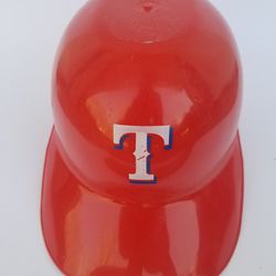 Texas Rangers Batting Helmet Souvenir Baseball Game Giveaway Vintage Red