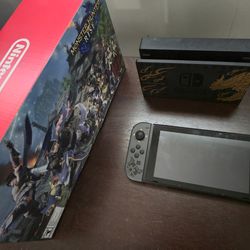 Limited edition Monster Hunter Uprising Nintendo Switch Console with box