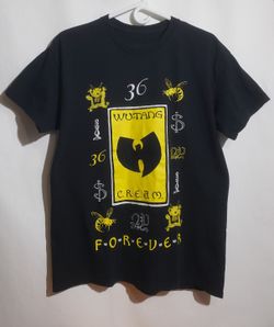 wu-tang clan cream t-shirts  mens size L