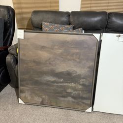 36"x36" digital dark fields artwork in dark, neutral tones $45 EACH