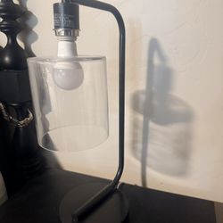 West Elm Modern Glass Table Lamp – Like New $65