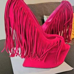 Liliana Fuchsia Platforms Party Heels 