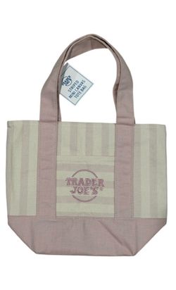 Trader Joe’s striped pink bag 2026 NWT