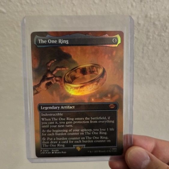 Magic The Gathering The One Ring (Borderless) (LTR Bundle) Card