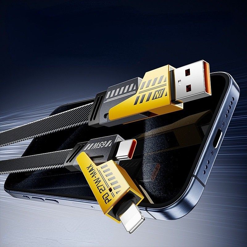 Jaspan JK-06 4 IN 1 pengisian cepat PD 27W Fast Charging cable charger TYPE C dan LIGHTNING multifungsi