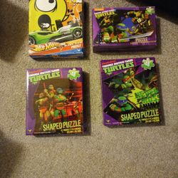 TMNT Puzzles And 1 Hot Wheels Puzzle
