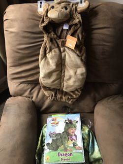 0-6 Months Brand New Halloween Gymboree Monkey or Dragon Costumes.