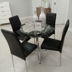Dining Table Set 5pcs New 