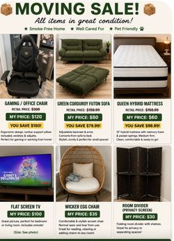 Moving sale