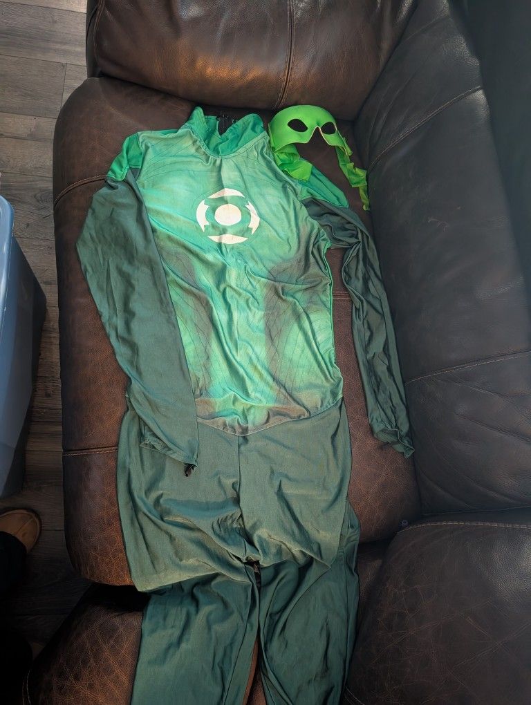 Adult Size Large Women's Green Lantern Costume W Mask
