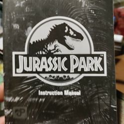 Jurassic Park Super Nintendo Instruction Booklet 