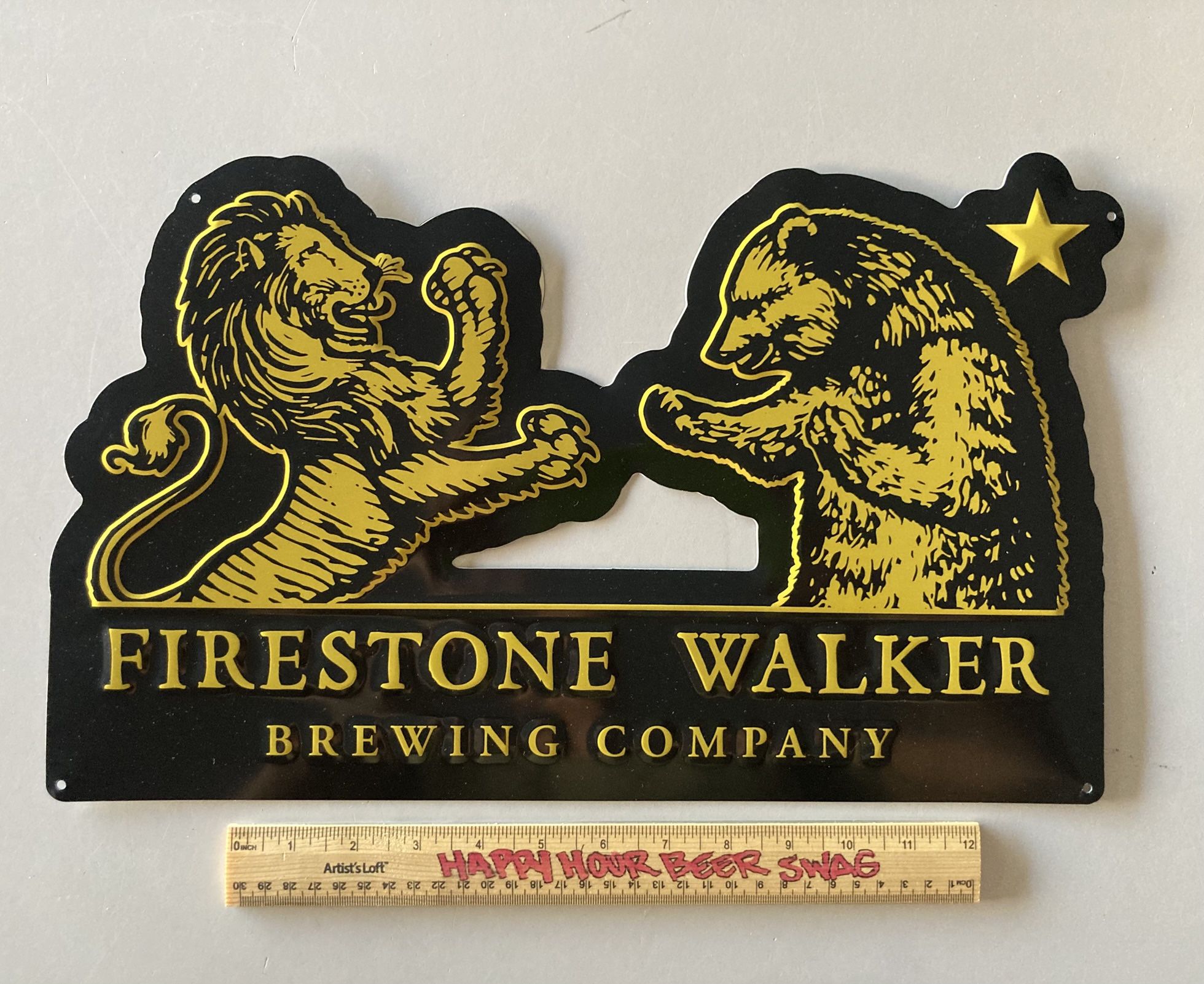 🌟 Firestone Walker Ale Metal Beer Bar Tin Sign  