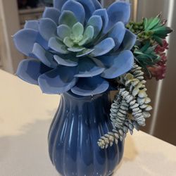 Beautiful artificial flower base Blue for home decor 