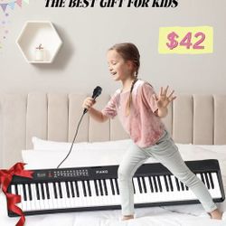 😀 Rengue Keyboard Piano,Beginner Electronic Keyboard for Kids with Teaching Mode,150 Demo Songs,1000 Tones,Piano Note Stickers & Simply Piano Lesson
