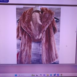 Shawll Brown Fur Shawl