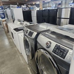 Blow Out Sale Store Full Of Nice Gently Used Refurbished Reconditioned Certified Washer Dryer Fridge Stove Oven Stackable Free Warranty Free Financing