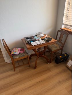 Small table and chair set.
