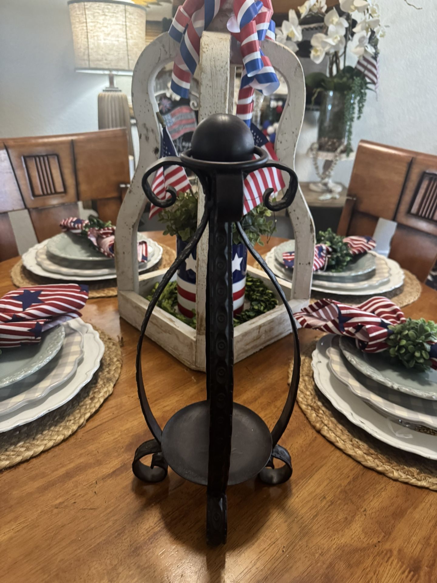 Wrought Iron Candle Holder