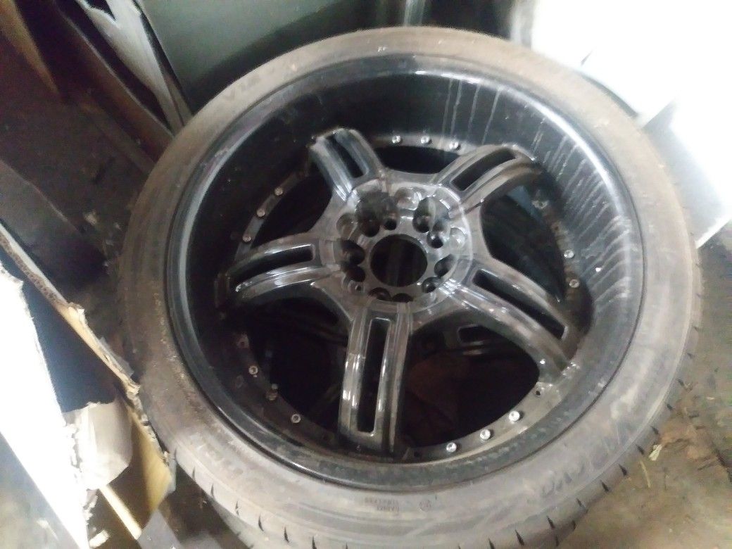 Tires and wheels