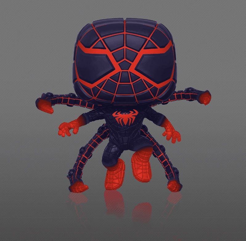 MILES MORALES (PROGRAMMABLE SUIT) (GLOWS IN THE DARK) Funko Pop GameStop Exclusive