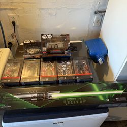 Brand New Starwars Bundle Lightsaber, Ships and Action Figure Set 