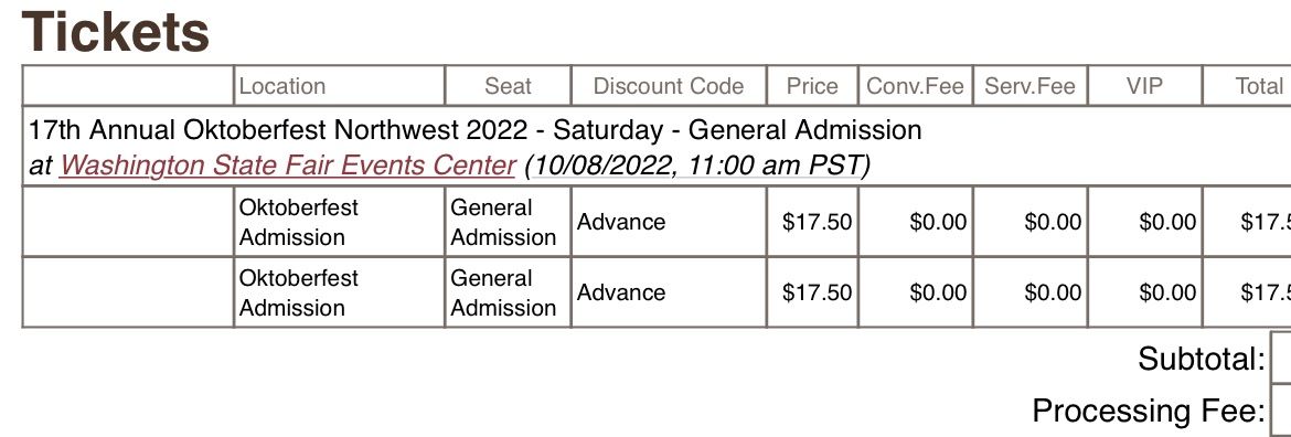Oktoberfest Tickets Puyallup Fair Grounds