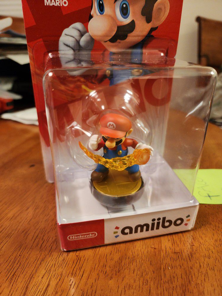 NEW! Mario amiibo (Super Smash Bros. series) Nintendo Switch 3DS Wii U fireball