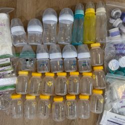 Baby bottle Bundle Including Philips Avent, Nuby, Tommee Tippee