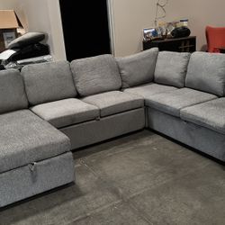 Sectional Pull Out Bed Couch With Storage