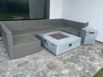 Outdoor L-Shape Wicker Couch Frames