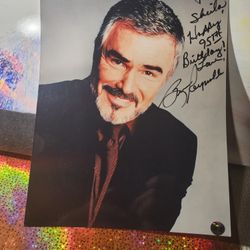 BURT REYNOLDS HAND SIGNED AUTOGRAPH 8X10 "Deliverance" INSCRIBED & COA & TOP LOADER 