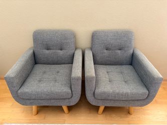 Mid century modern chair set