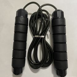 2 Jump Rope Gym Aerobic Exercise Boxing Skipping Adjustable Bearing Speed Fitness
