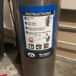 Badger Water Charged Fire Extinguisher 
