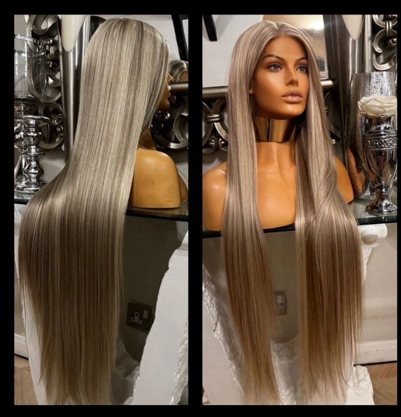 Human Hair Blended Lace Front Wig