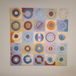 canvas picture on wood frame