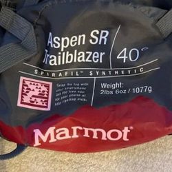 Brand New Compact Marmot Aspen SR Trailblazer Sleeping Bag 
