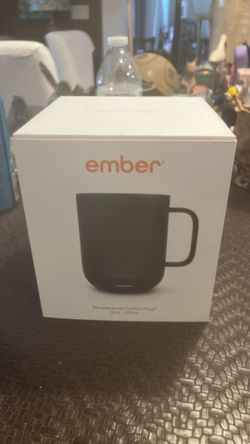 Ember 16oz Temperature Control Smart Tumbler Mug Slate Black  w/ Base