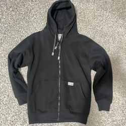 black pro club zip up hoodie