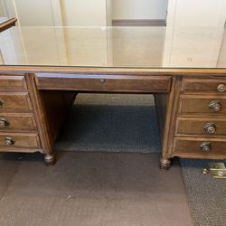 Antique Wooden Desk,  Leopold Desk Company