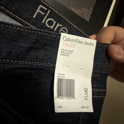 2 Pairs Of Calvin Klein Flare Jeans 