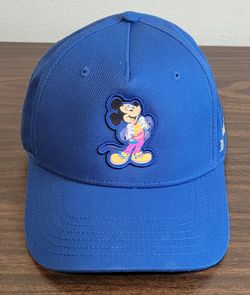 NEW -  EXCLUSIVE - Disneyland Resort 70th Anniversary Celebration Mickey Mouse Blue Baseball Hat.