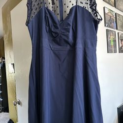 Plus Size Blue Dress 