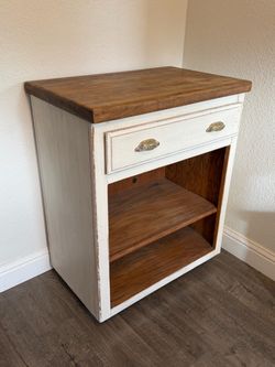 Kitchen Island with Butcher Block