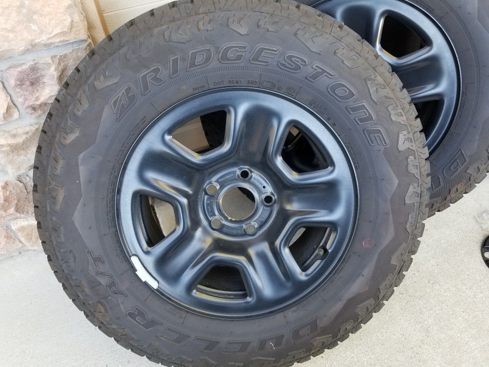 Bridgestone Jeep tires and wheels