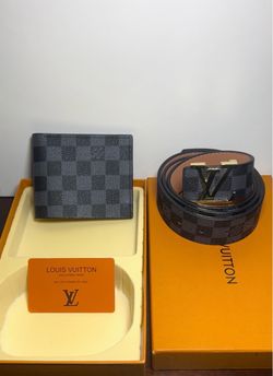 Louis Vuitton Damier Belt and Wallet Set