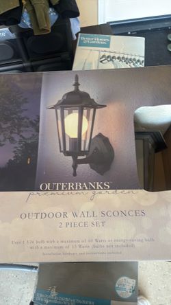 Outdoors wall scones