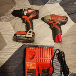 Milwaukee M18 Brushless Hammer Drill And Impact